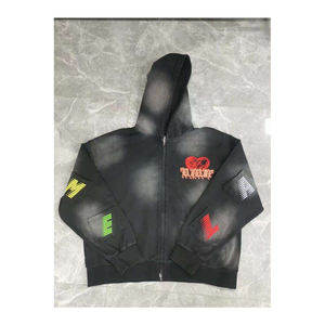 Sudadera con Capucha Lavada al Ácido Personalizada, Proveedor OEM, Estilo Vintage, Ideal para Venta al por Menor y al por Mayor - Product Image 2