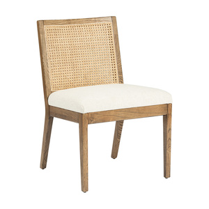 Chaise de salle à manger en teck massif, meubles en bois naturel écologiques pour café, maison, bar, appartement, villa, hôtel, complexe hôtelier - Product Image 1