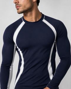 Traje de Baño Ligero, Ecológico, Transpirable, de Corte Ajustado, de Lona, para Hombre, Manga Corta, con Logotipo Personalizado, Servicio OEM, Hecho a Medida - Product Image 3