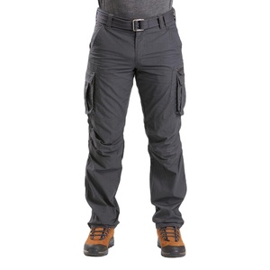 Pantalon cargo jogger personnalisé OEM pour homme, taille à cordon, en polyester, style ample, pour le sport, le jogging, le travail, multi-poches, décontracté - Product Image 1