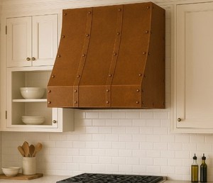 Campana Extractora de Cobre Personalizada, Estilo Chimenea Rectangular, Doble Escalón, Cubierta de Ventilación para Cocina, Diseño Rústico, Hecha a Mano - Product Image 2