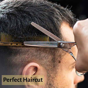 Ciseaux à effiler professionnels japonais en acier inoxydable 4Cr13 de qualité supérieure, 32 dents, pour droitiers, lame tranchante, personnalisables - Product Image 4