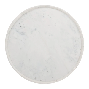 Solid Wooden Round Shape Handcrafted <b>White</b> Tray Style Top <b>White</b> Finish Long Lasting Easy Clean Luxury Living Room <b>Coffee</b> <b>Table</b> - Product Image 2
