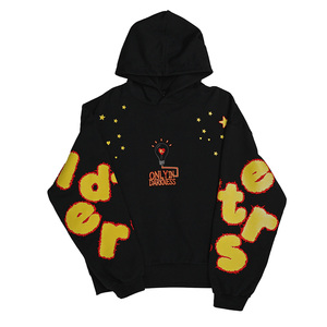 Sweat-shirts et pulls à capuche surdimensionnés en coton 100% de haute qualité, imprimés personnalisés avec des lettres, taille plus, design imprimé en relief - Product Image 3