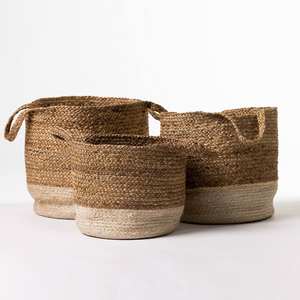 Panier artisanal en gros – Fabricant de paniers de rangement en fibres naturelles biodégradables - Product Image 3