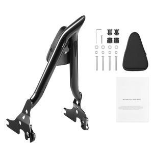 Sièges de moto avec dossier passager détachable à dégagement rapide, compatibles avec les modèles Harley-Davidson Touring, hauteur 27 pouces - Product Image 1