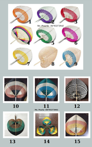 Feuille de palmier fabriqué à la main ventilateur matériau de palmier naturel produit écologique refroidissement décoration Souvenir événement exportation Vietnam - Product Image 3