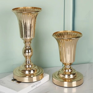 Modern Luxury Professional Compote Flower <b>Stand</b> <b>Vase</b> Gold Plated Arrangement Centerpiece for Home Hotel Wedding Parties - Product Image 5