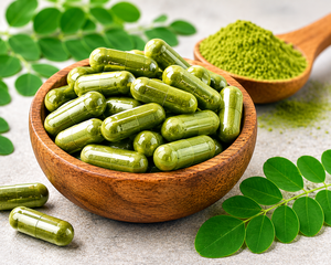 Capsules d'extrait de poudre de feuilles de Moringa pour la santé - Product Image 3