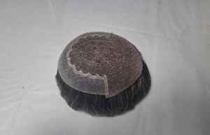 Perruque Lace Front en Cheveux Remy de Qualité Supérieure, Cheveux Chinois, Prothèse Capillaire, Patchs Capillaires, Ondulation Profonde, Doux, Imperméable, Léger, Écologique - Product Image 3