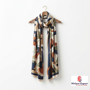 Premium Luxury Long Scarf Soft Polyester Fabric <b>Head</b> <b>Wrap</b> Digital Print Winter Custom Branding White Label OEM ODM - Product Image 2