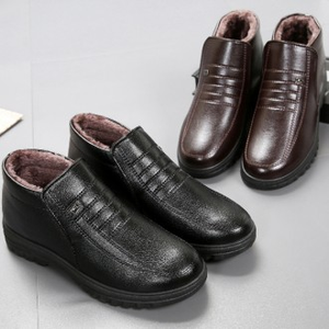 Botas de invierno TG900 para hombre, andadores forrados de piel y zapatos de caballero, diseño de piedad filial para comodidad y estilo en clima invernal - Product Image 1