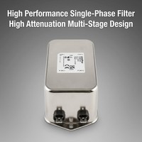 Filtre EMI/RFI monophasé multi-étages Schaffner FN2060-20-06 20A, suppresseur de bruit haute performance, médical, 250VAC, en acier inoxydable