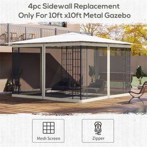 Replacement <b>Mesh</b> Sidewall <b>Netting</b> for Pergola Gazebo & Pavilion - Product Image 4