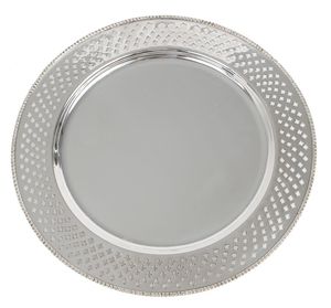 Elegant Metal Charger Plate For Luxury Wedding <b>Table</b> Decoration Hotel Banquet And Fine Dining Display - Product Image 1