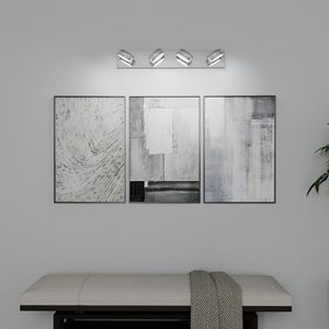 Lampada LED da 28 Pollici per Specchio da Bagno, 18W, 4 Luci, Illuminazione per Bagno con Specchio - Product Image 2