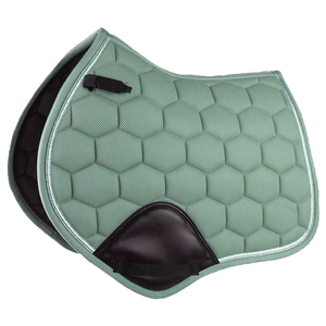 BRAND ZONE1995 Tapis de selle classique personnalisé en coton satiné avec doublure en maille, durable et confortable pour l'équitation et le saut d'obstacles - Product Image 4