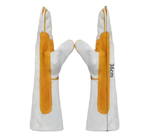 Guantes de Seguridad con Forro de Cuero Vacuno, Resistentes al Trabajo Mecánico, Soldadura, Alta Temperatura y Aislamiento Térmico - Product Image 3