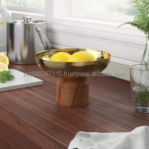 Cuenco de servicio de latón hecho a mano Royal para presentación de buffet agregando un toque lujoso a la configuración de su mesa de cena - Product Image 5