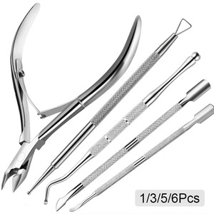 BAFA SURGICAL INSTRUMENTS Juego de Herramientas de Manicura de Acero Inoxidable Reutilizables de Doble Punta, Cortaúñas de Doble Cabeza, Empujador de Cutículas, Diseño Duradero - Product Image 6