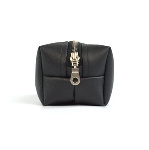 Estuche de lápices de cuero genuino, cremallera de metal, estuche para lápices con soporte negro, estuche organizador personalizado, venta al por mayor, producto OEM FBA - Product Image 4