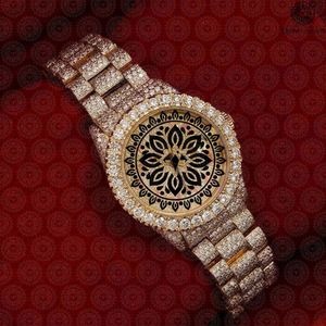 Montre de luxe Charm Jewells en acier inoxydable, cadran rond de 42 mm, cristal saphir, mouvement à quartz, chronographe, design unisexe tendance - Product Image 5