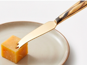 <b>Cheese</b> <b>Knife</b> <b>Set</b> In Stainless Steel With Stylish Twisted Geometry Handle Perfect For Restaurant Hotel And Tableware Use - Product Image 5