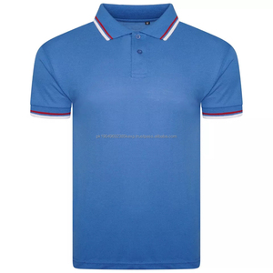 Polos de hombre de algodón piqué, manga corta, lisos, para verano - Product Image 5