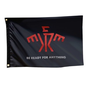 Drapeau rectangulaire personnalisé en polyester imprimé, durable et portable, avec mât en acrylique, pour usage promotionnel - Product Image 3