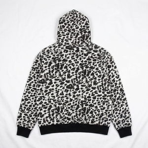 Men <b>Leopard</b> <b>Print</b> Tracksuit <b>Hoodie</b> Sweatpants Set Black White Animal <b>Print</b> Athletic Wear Casual Sports Outfit Two Piece Suit - Product Image 3