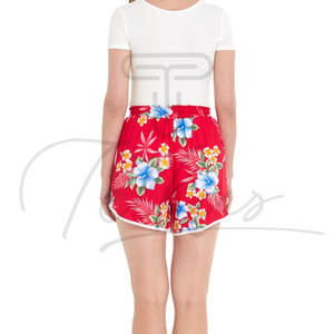 กางเกงขาสั้นชายหาดเอวสูงสำหรับผู้หญิง ไซส์พลัส สไตล์ลำลอง ลายเรียบ ผ้าสแปนเด็กซ์/โพลีเอสเตอร์ แห้งเร็ว ระบายอากาศได้ดี - Product Image 6