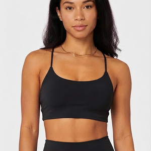 2025 New Arrival High Quality Simple Yoga Tank Top Workout Sports <b>Bra</b> Spandex/Nylon Four-Way Stretch Quick Dry Breathable Medium - Product Image 5
