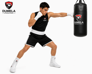 Ensembles de boxe personnalisés Dumela, couleur blanche, en cuir, écologiques, confortables, respirants, pour toutes les saisons, bottes d'entraînement - Product Image 5