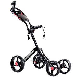 Carrello da Golf Pieghevole a 4 Ruote per un Pratico Gioco di Golf - Product Image 1