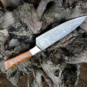 Custom Damascus Chef <b>Knife</b> Professional Kitchen <b>Knife</b> Forged Steel Blade Wooden Handle Ambidextrous High-Polish Finish - Product Image 2