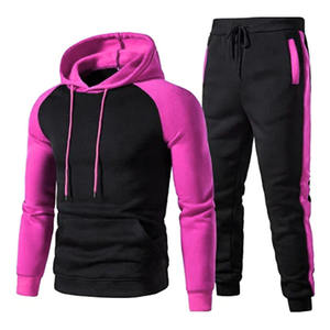 Chándal para hombre de manga larga con diseño de sudadera con capucha y cordón ajustable, tela transpirable, logotipo personalizado e impresión. - Product Image 2