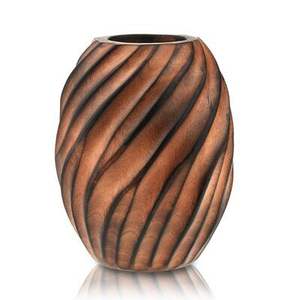 Vase à fleurs en bois naturel de marque privée pour une décoration intérieure écologique avec des détails artisanaux élégants et respectueux de l'environnement - Product Image 3