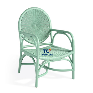 Wholesale High Quality <b>Kids</b> Rattan <b>Party</b> Chair Best Price Top Selling Green Rattan Chair from Vietnam - Product Image 1