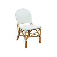 Nouvelle Chaise de Salle à Manger Moderne Minimaliste Faite à la Main en Bois Tressé Artisanal Style Bistro Français Décoration Intérieure Haut de Gamme