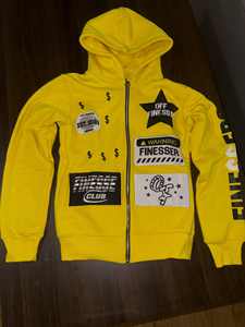 Veste zippée avec impression DTG, en molleton français, style Comics, effet délavé et usé - Product Image 4