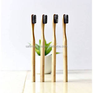 Brosse à dents en bambou écologique OEM biodégradable réutilisable avec poils souples/Brosse à dents en bambou réutilisable poils de charbon de bois - Product Image 3