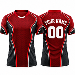 Camiseta de Fútbol Personalizada al por Mayor para Hombre, Sublimada e Impresa, de Secado Rápido, Transpirable, para Entrenamiento de Equipo, Uniforme Deportivo - Product Image 1