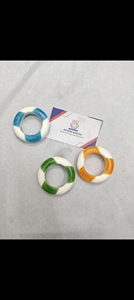 Modern Resin Epoxy Handmade Eco-Friendly Luxury Napkin Rings Blue White Stripe Pink 4.5cm Durable Design <b>Party</b> <b>Table</b> Decoration - Product Image 3