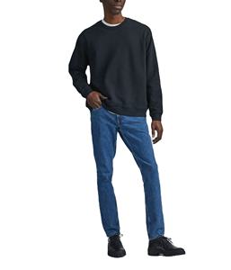 กางเกงยีนส์ผู้ชายขายดี ดีไซน์ใหม่ สีฟ้าอ่อน กางเกงยีนส์ลำลองสำหรับผู้ชาย สไตล์วินเทจฟอกสี - Product Image 3