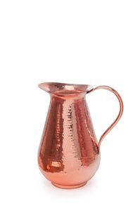 Plane Copper Pitcher With Lid <b>Large</b> Capacity Modern Design Home Drinkware - Product Image 3
