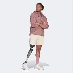 Sudadera con Capucha Rosa para Hombre, Corte Regular, Color Sólido, Diseño con Bolsillos, Ropa Casual de Otoño, Tejido de Felpa, 100% Algodón - Product Image 5