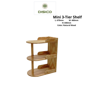 Mini 3-Tier American <b>Pine</b> Plywood Modern Casual Design Durable Smooth Edges Living Room Bedroom Children's Room Bookcase - Product Image 4