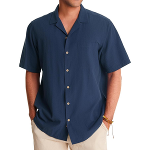 Chemise pour homme de haute qualité, en polyester et coton, décontractée, couleur personnalisée, dernier design, fabrication sur mesure en gros - Product Image 4