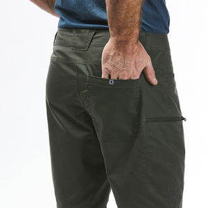 Pantalones Cortos Bermuda para Hombre, Color Gris Oscuro, Cintura Alta, Cierre con Cordón, Tela de Lona Transpirable, con Logotipo Frontal, Bolsillos Tipo Cargo, Estilo Casual - Product Image 4