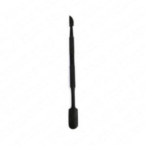 Pousse-cuticules et grattoir à ongles en acier inoxydable noir, outil de manucure et pédicure pour le nettoyage des peaux mortes et les soins en salon - Product Image 2